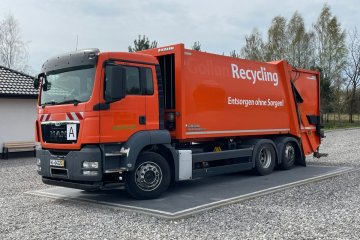 Podnoszona/Skrętna Oś * Zabudowa Faun * Odwłok Zoeller * Kamery *